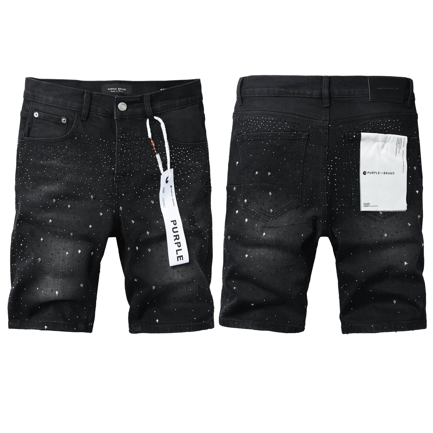 PURPLE Shorts Crystals 5106