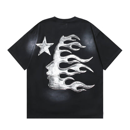 Hellstar Path To Paradise Logo Gel Black T-Shirt