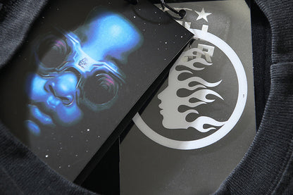 Hellstar Path To Paradise Logo Gel Black T-Shirt