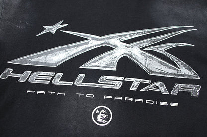 Hellstar Path To Paradise Logo Gel Black T-Shirt