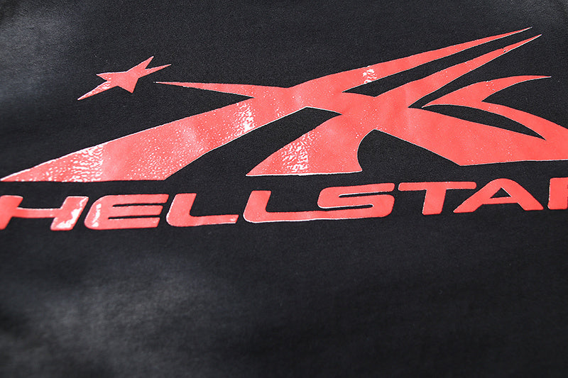 Hellstar Classic Logo Black and red T-Shirt