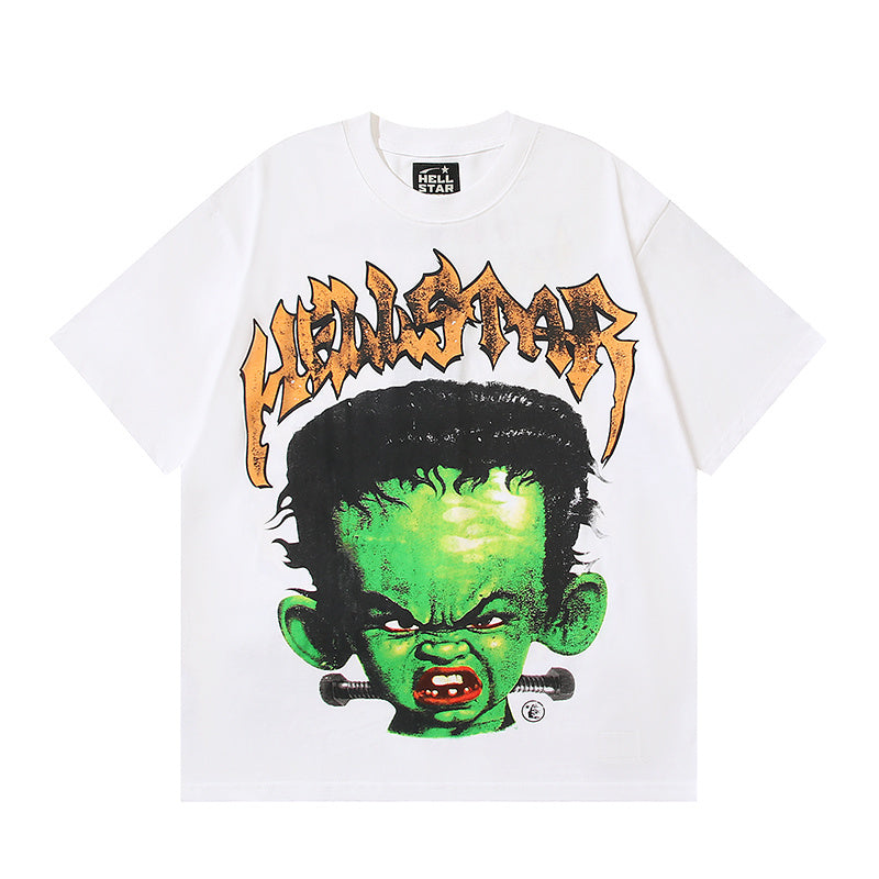 Hellstar Frankenkid White Graphic T-Shirt