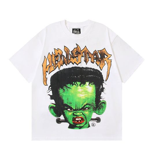 Hellstar Frankenkid White Graphic T-Shirt