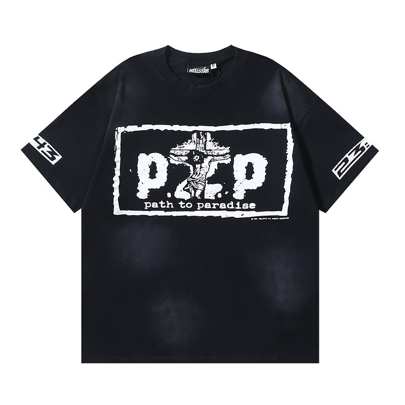 Hellstar P2P Path to Paradise Graphic T-Shirt Black