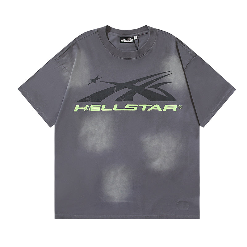 Hellstar Classic Logo T-shirt Grey/Green