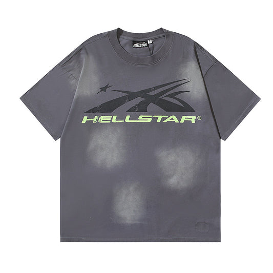 Hellstar Classic Logo T-shirt Grey/Green