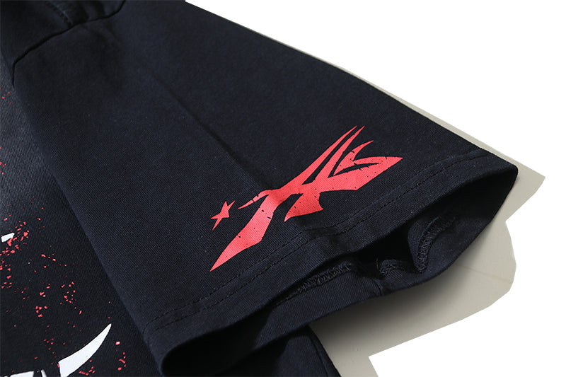Hellstar Thorn Graphic T-Shirt Black and Red
