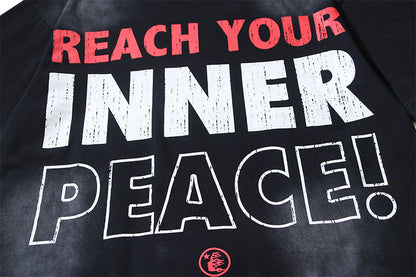 Hellstar Reach Your Inner Peace Black Graphic T-Shirt