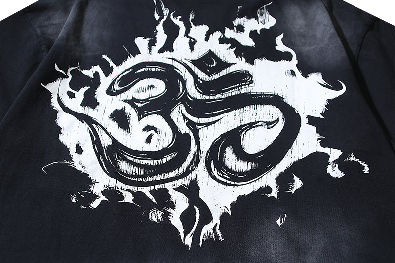 Hellstar Reach Your Inner Peace Black Graphic T-Shirt