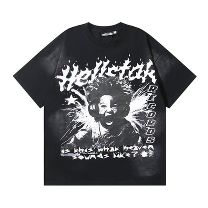 Hellstar Music Boy Records Graphic T-Shirt Black