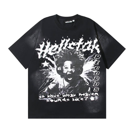 Hellstar Music Boy Records Graphic T-Shirt Black