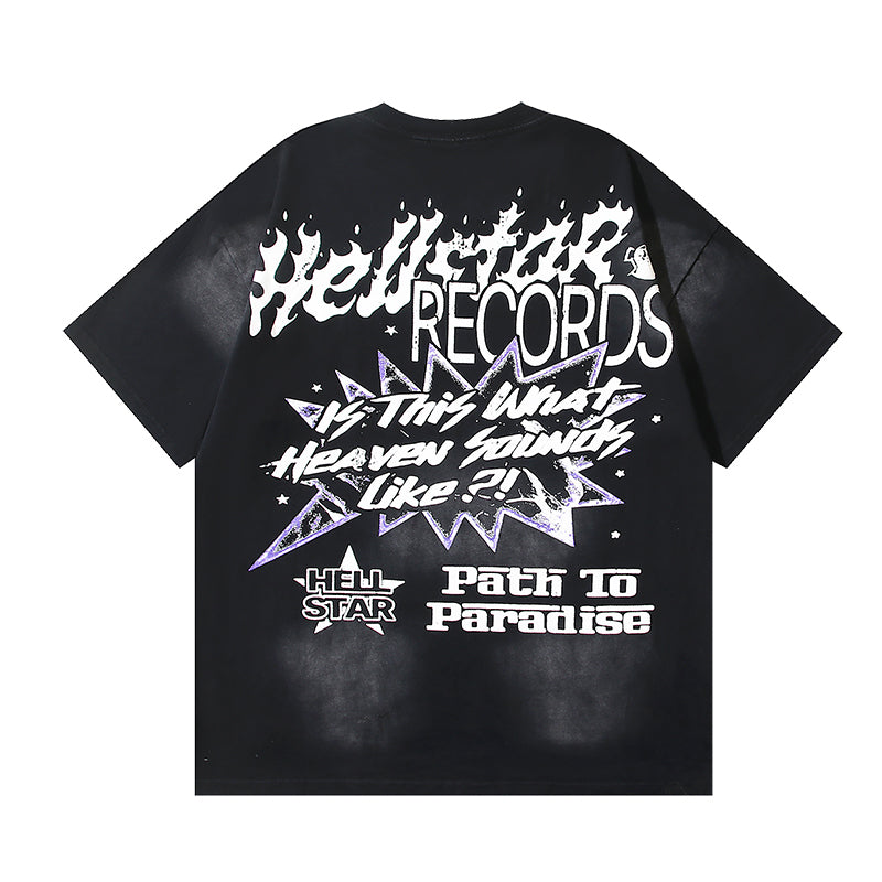 Hellstar Music Boy Records Graphic T-Shirt Black