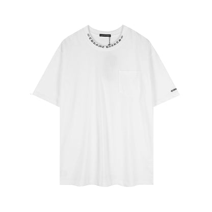 Chrome Hearts Sanskrit Pocket & Neck Letter Printed T-shirt TB02