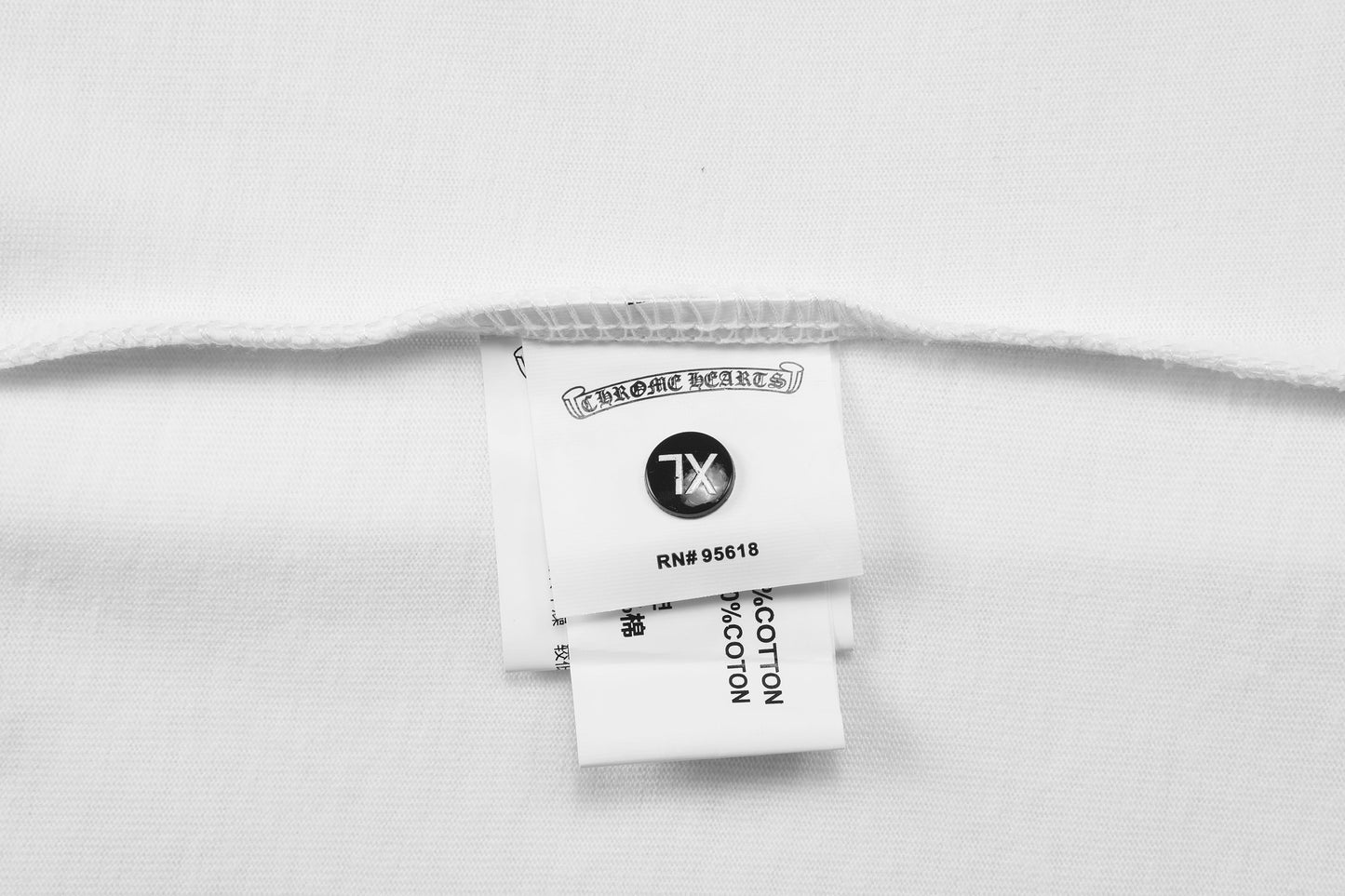 Chrome Hearts Sanskrit Pocket & Neck Letter Printed T-shirt TB02