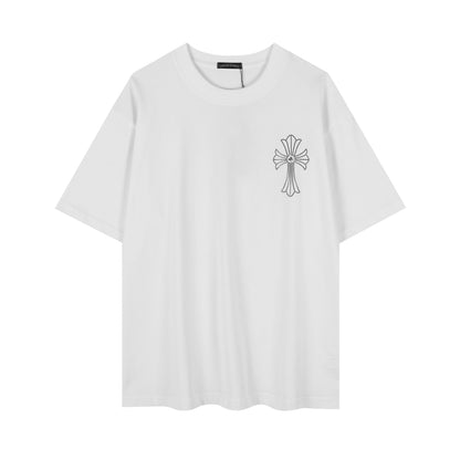 Chrome Hearts Firework Rhinestone Crew Neck T-shirt 2623
