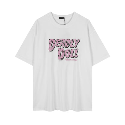 Chrome Hearts-Style Floral Cross Thorn Girls' T-shirt 2617