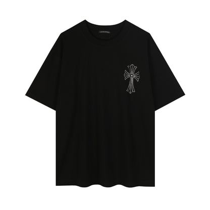 Chrome Hearts Firework Rhinestone Crew Neck T-shirt 2623