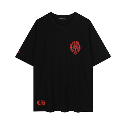 Chrome Hearts Bloody Floral Cross Vintage Washed T-shirt 2627