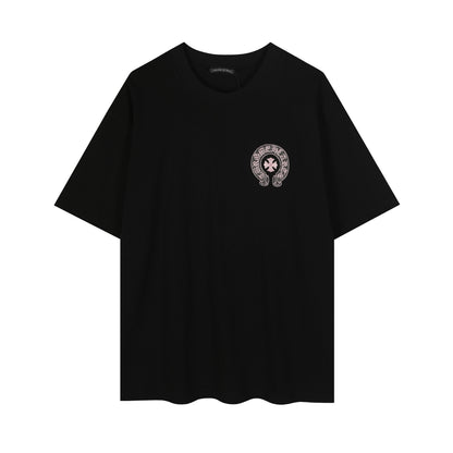 Chrome Hearts Classic Horseshoe Logo Embroidered T-shirt TB32