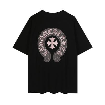 Chrome Hearts Classic Horseshoe Logo Embroidered T-shirt TB32