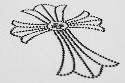 Chrome Hearts Firework Rhinestone Crew Neck T-shirt 2623