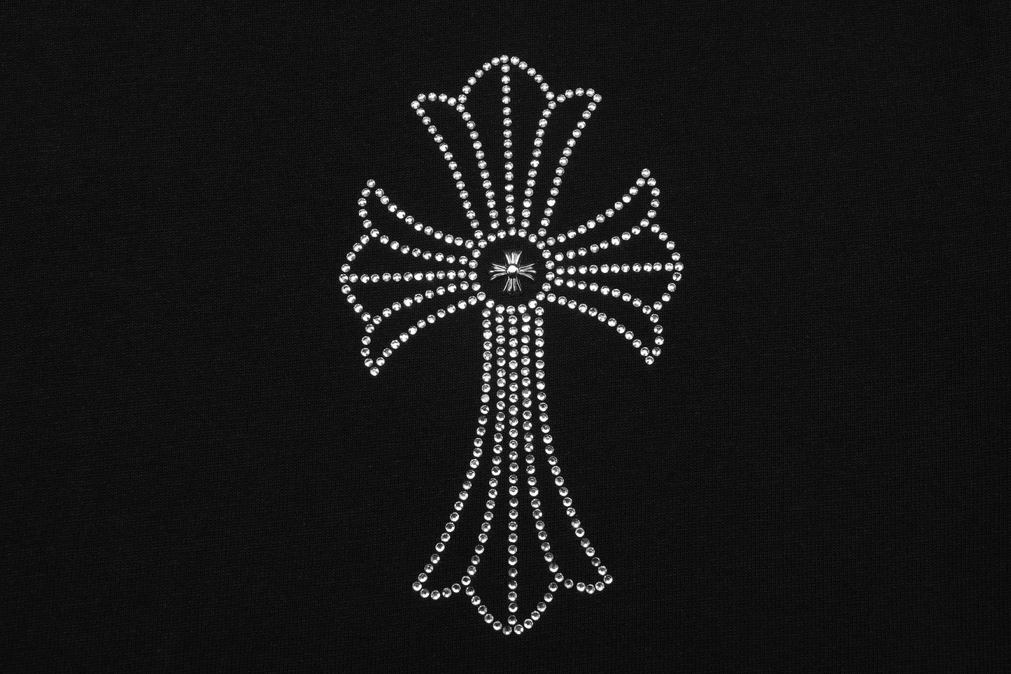 Chrome Hearts Firework Rhinestone Crew Neck T-shirt 2623