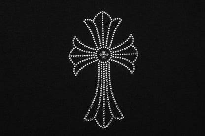 Chrome Hearts Firework Rhinestone Crew Neck T-shirt 2623