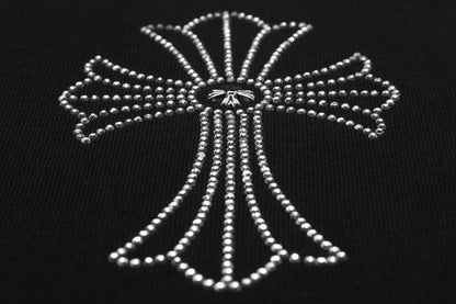 Chrome Hearts Firework Rhinestone Crew Neck T-shirt 2623