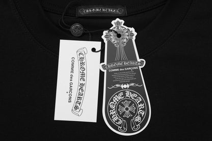 Chrome Hearts Ring Cross Floral Embroidered Vintage Gothic T-shirt 2604