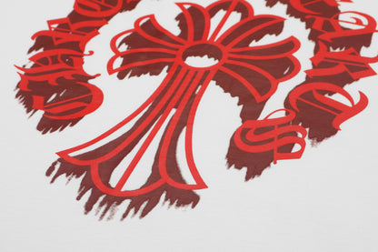 Chrome Hearts Bloody Floral Cross Vintage Washed T-shirt 2627