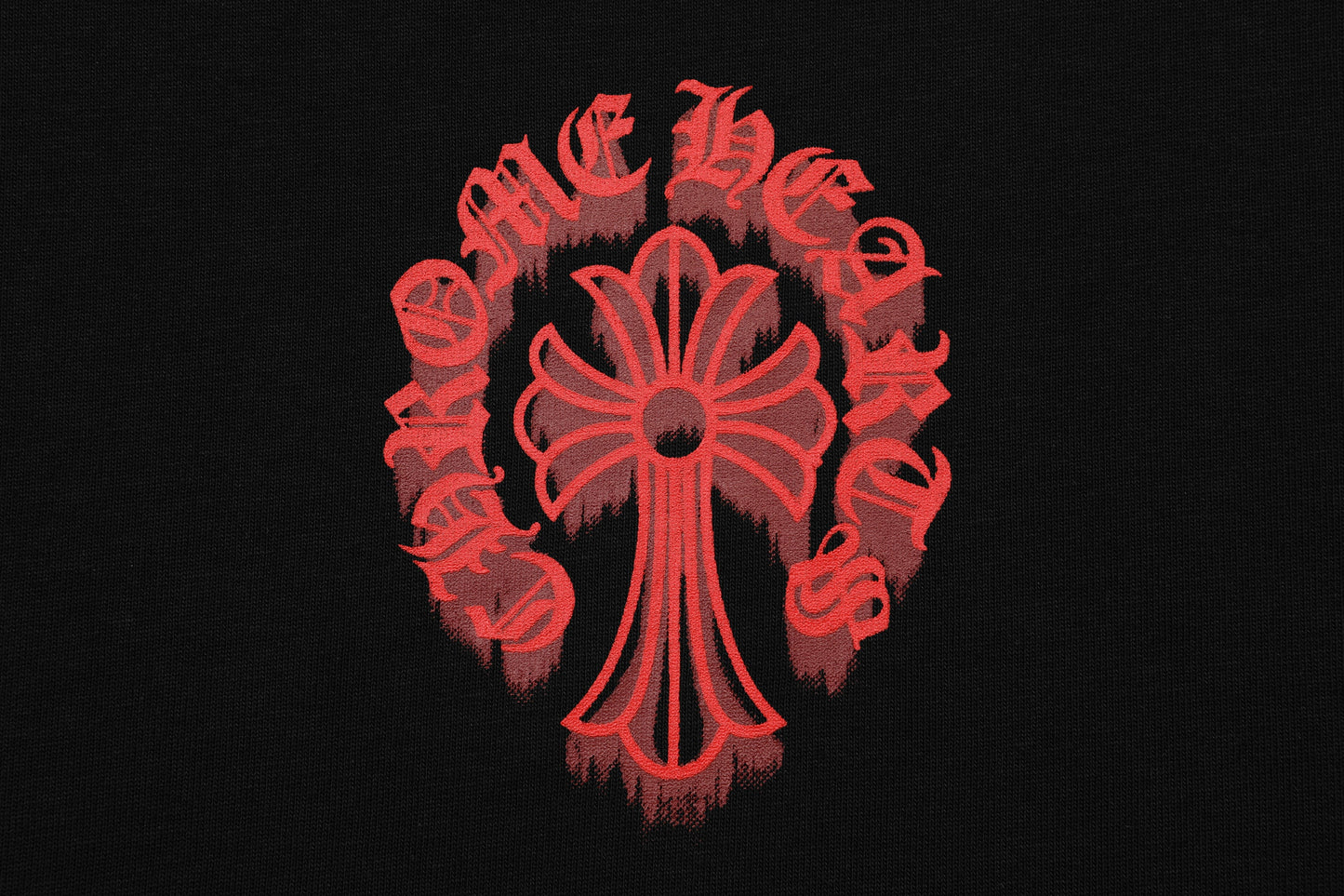 Chrome Hearts Bloody Floral Cross Vintage Washed T-shirt 2627