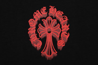 Chrome Hearts Bloody Floral Cross Vintage Washed T-shirt 2627