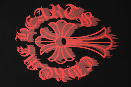 Chrome Hearts Bloody Floral Cross Vintage Washed T-shirt 2627