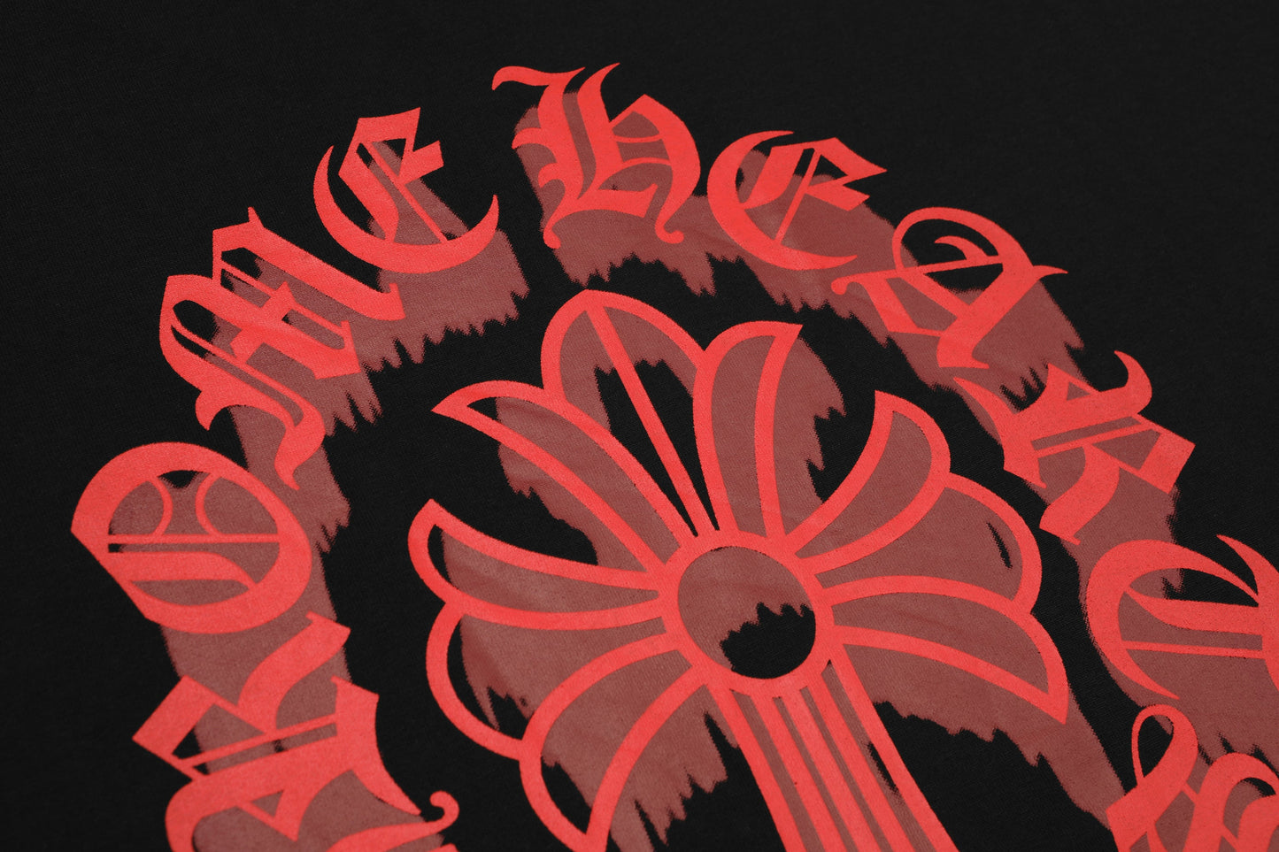 Chrome Hearts Bloody Floral Cross Vintage Washed T-shirt 2627