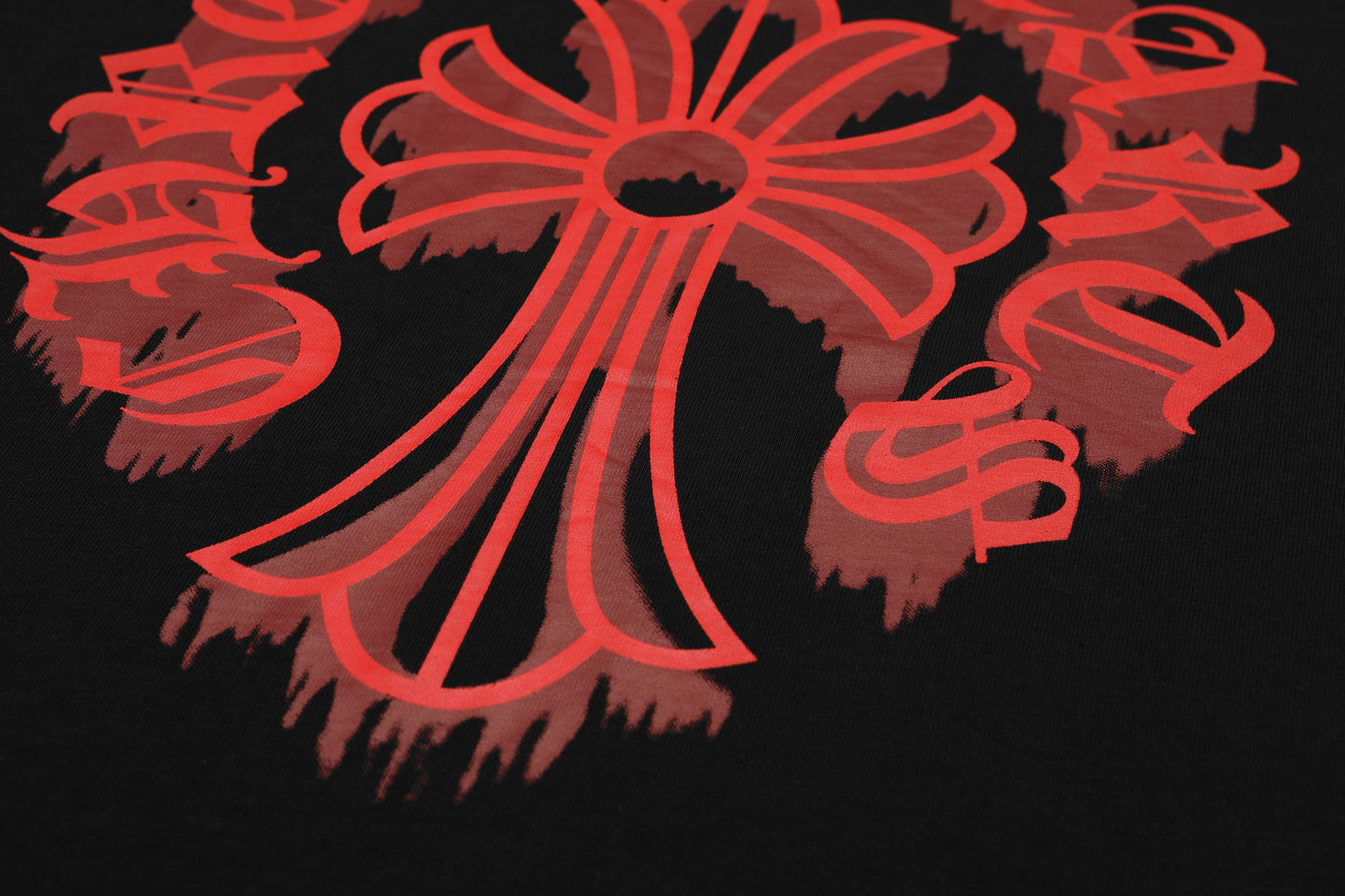 Chrome Hearts Bloody Floral Cross Vintage Washed T-shirt 2627
