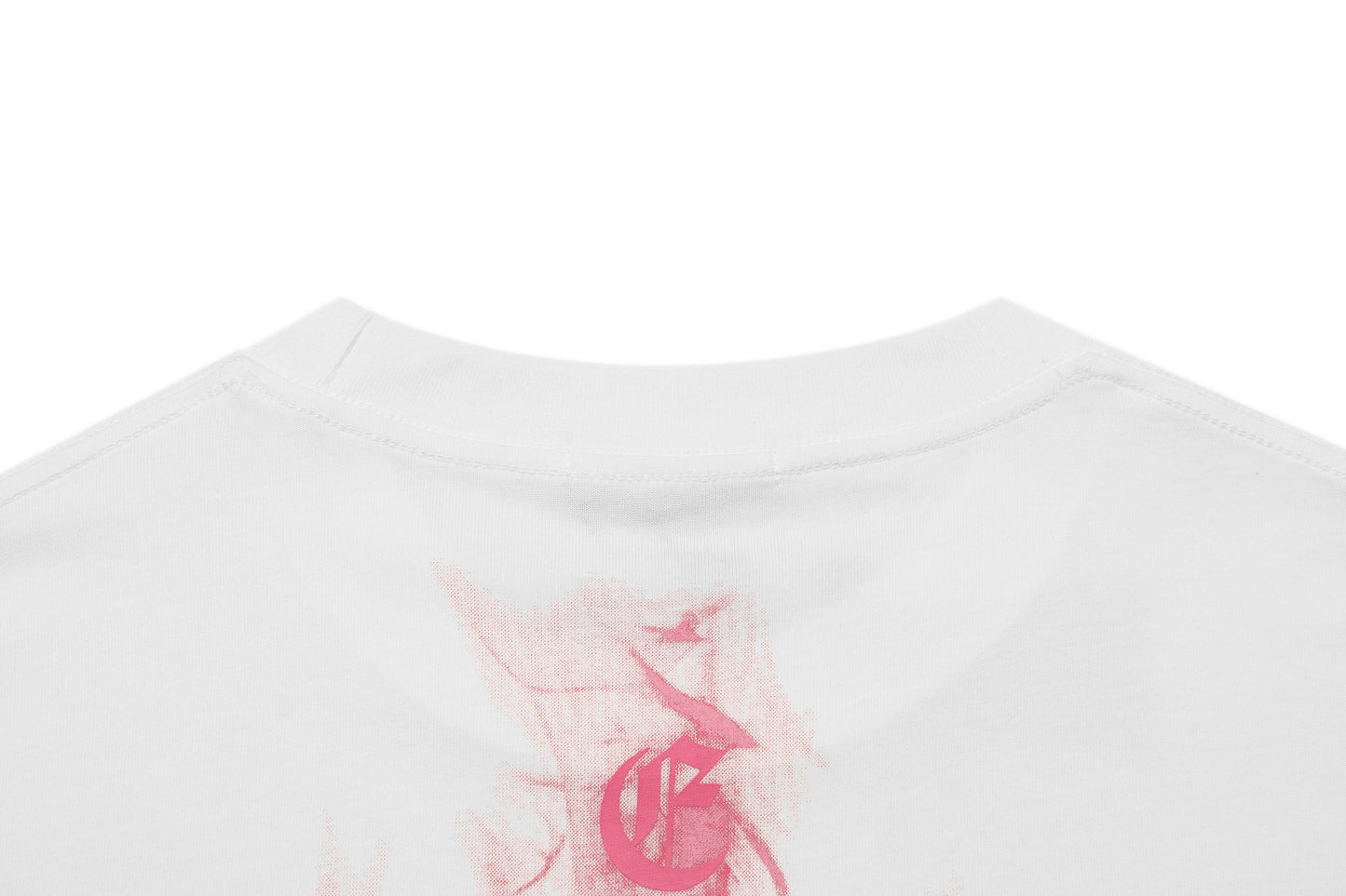 Chrome Hearts Black Base Pink Flame Cross T-shirt P65