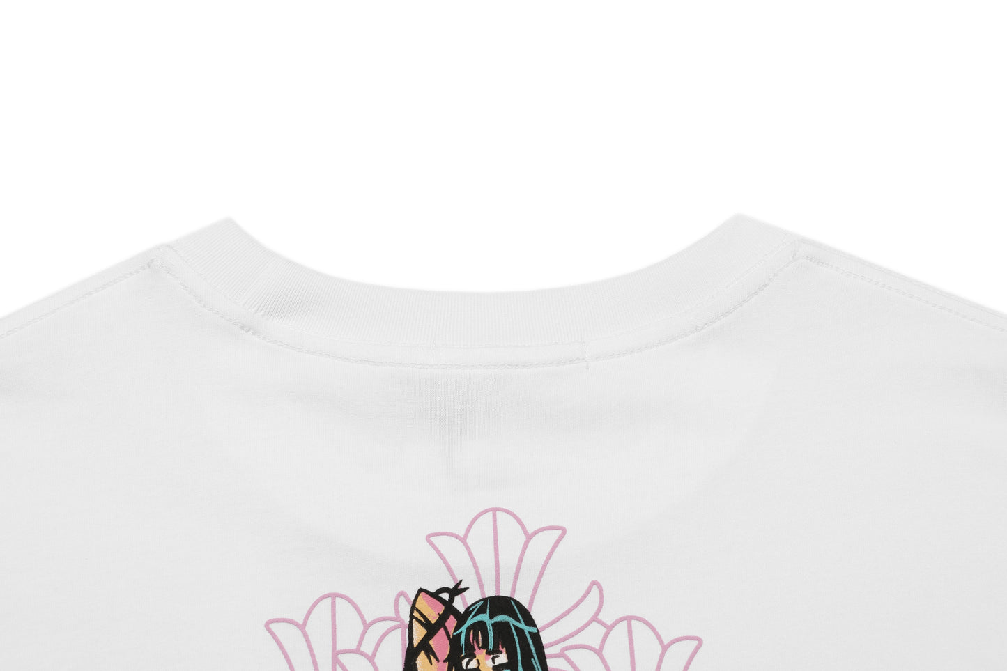 Chrome Hearts-Style Floral Cross Thorn Girls' T-shirt 2617