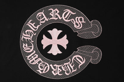 Chrome Hearts Classic Horseshoe Logo Embroidered T-shirt TB32