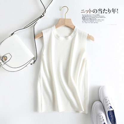 Women Vest Slim Fit Slimming Thin Knitted Vest