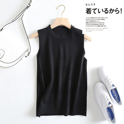 Women Vest Slim Fit Slimming Thin Knitted Vest