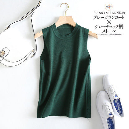Women Vest Slim Fit Slimming Thin Knitted Vest