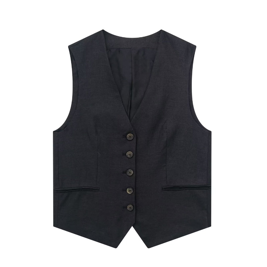 Women Vest Shorts With Suit