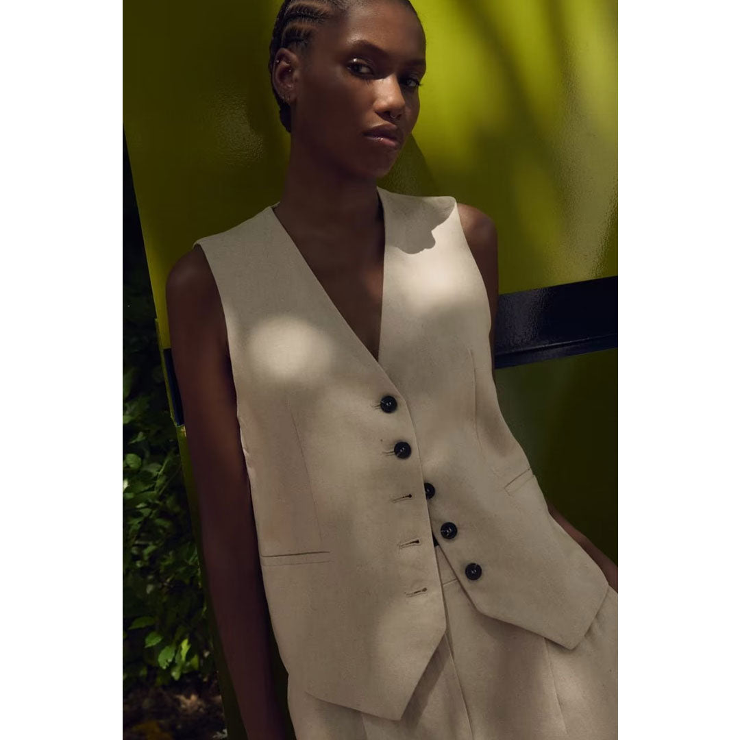 Women Vest Shorts With Suit
