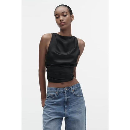 Women Vest Sexy Backless Temperament