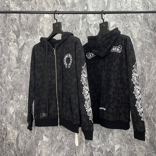 Chrome Hearts Zip Up Hoodie K5028