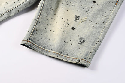 PURPLE Shorts Crystals 5105