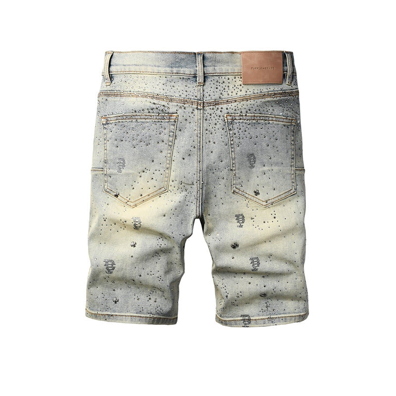 PURPLE Shorts Crystals 5105