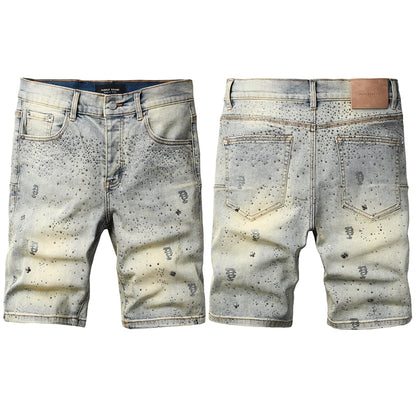 PURPLE Shorts Crystals 5105