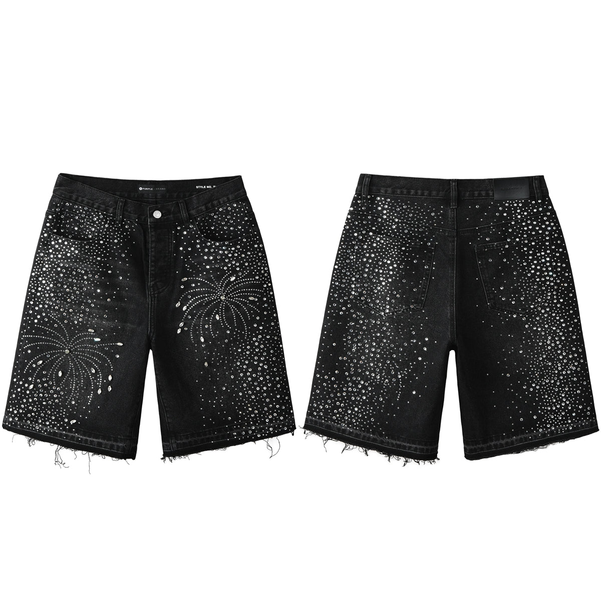 PURPLE Shorts Crystals 5103