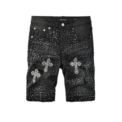 PURPLE Shorts Crystals 5111